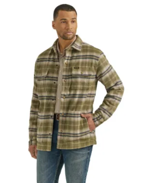 112353425 - Wrangler® Flannel Shirt Jacket - Quilted Lined - Birch