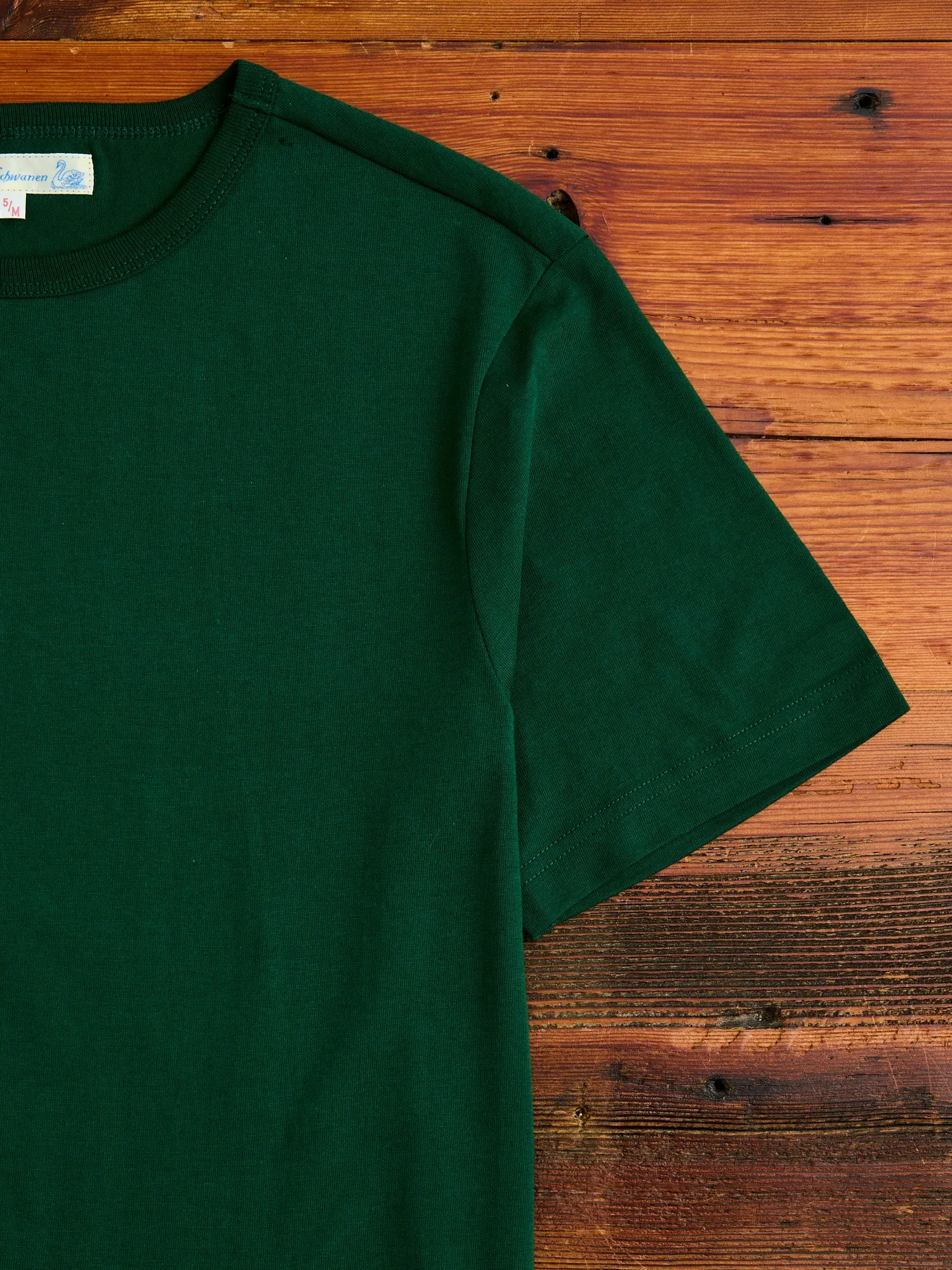 1950s "Good Originals" 5.5oz Loopwheel T-Shirt in Classic Green