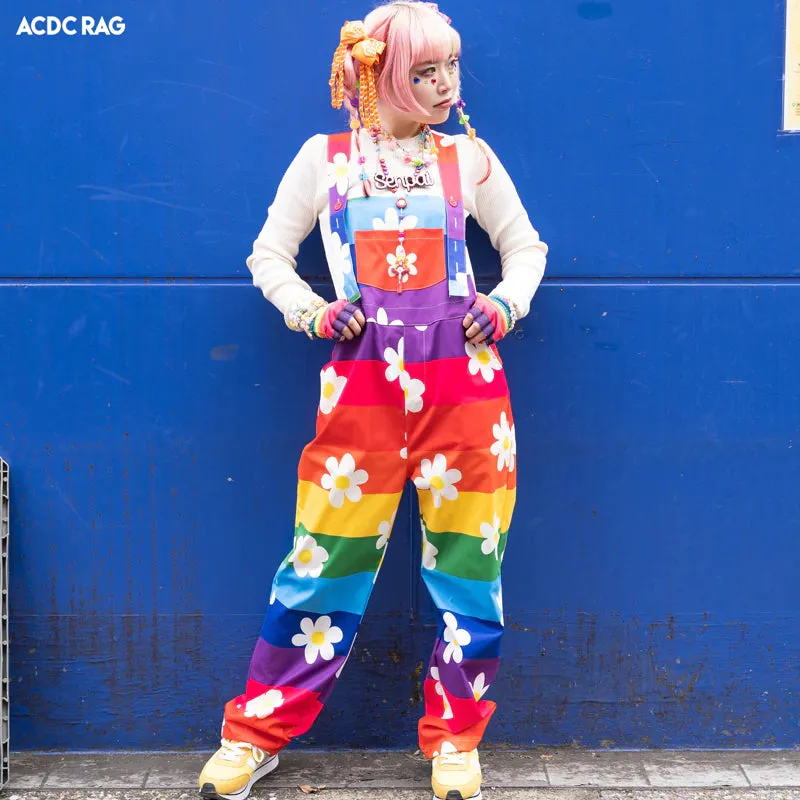 ACDC RAG Y2K flower dungarees