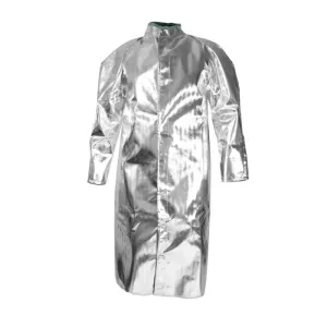 Aluminized Coat - 16 oz. Acrysil, 50 in. Long, Covered Snap Front Jacket