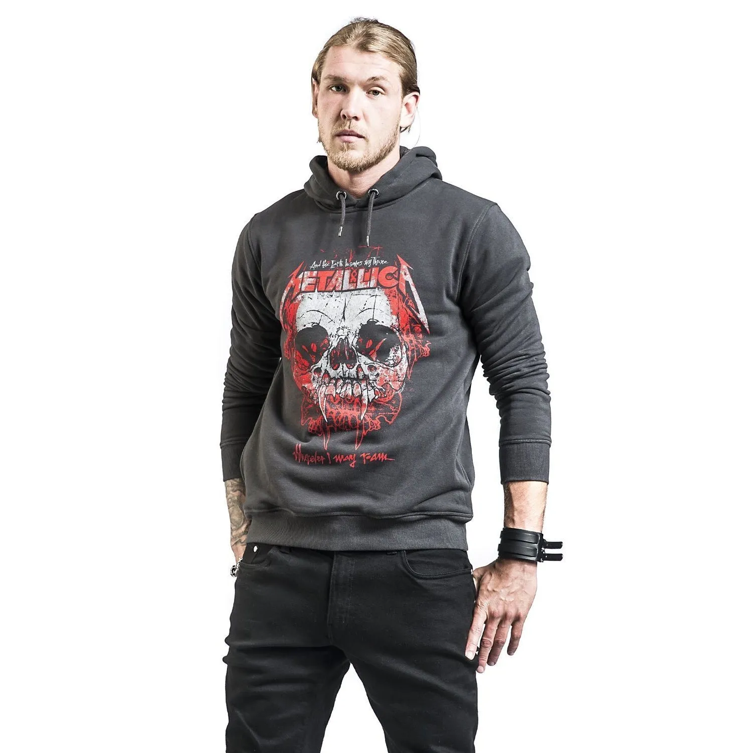 Amplified Unisex Adult Wherever I May Roam Metallica Hoodie