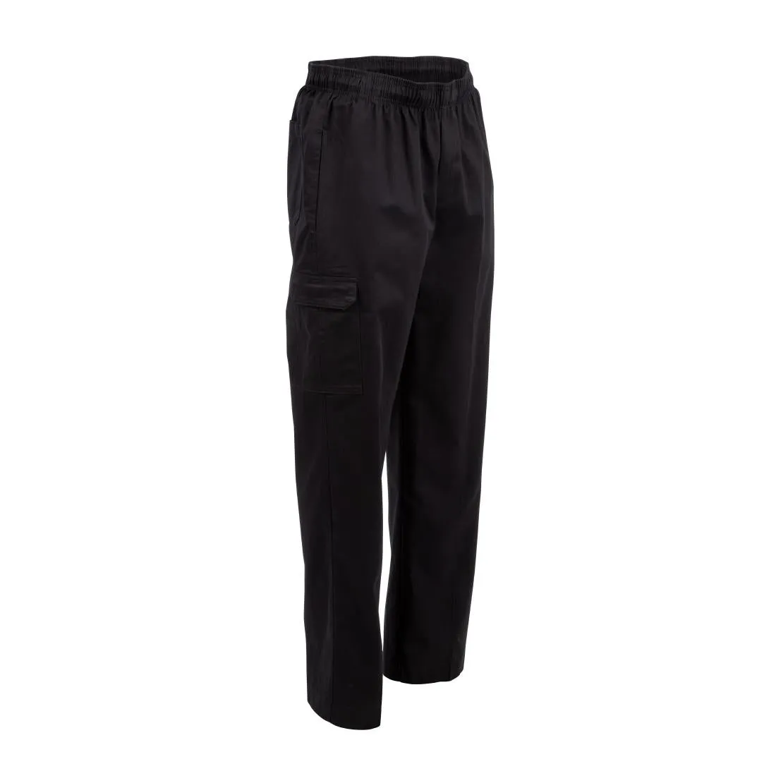 B222 Chef Works Unisex Classic Fit Cargo Chefs Trousers Black