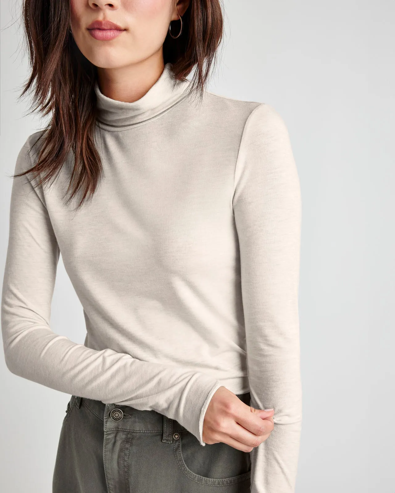 Bamboo Long Sleeve Turtleneck