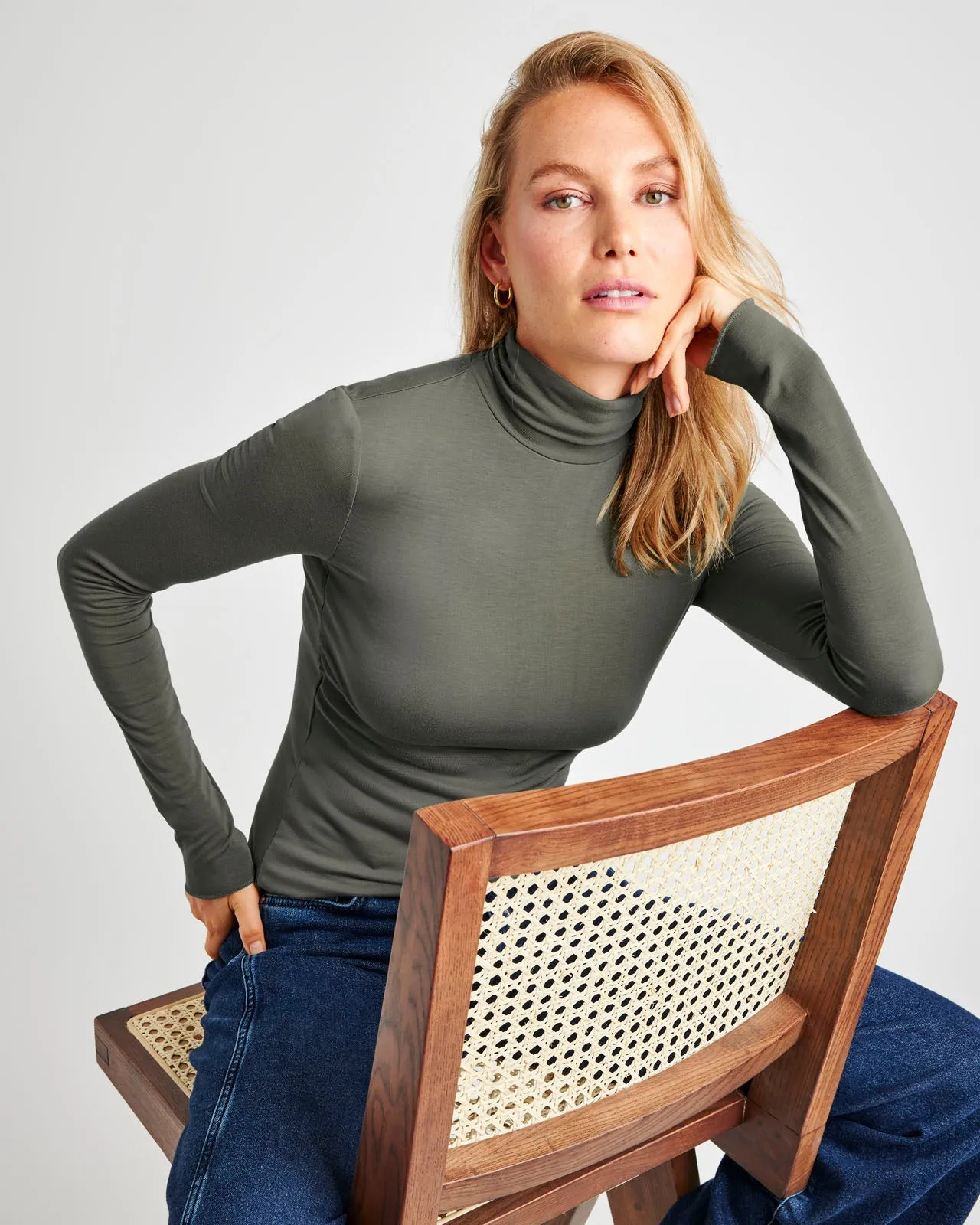 Bamboo Long Sleeve Turtleneck