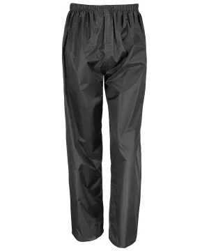 Black - Core junior rain trousers