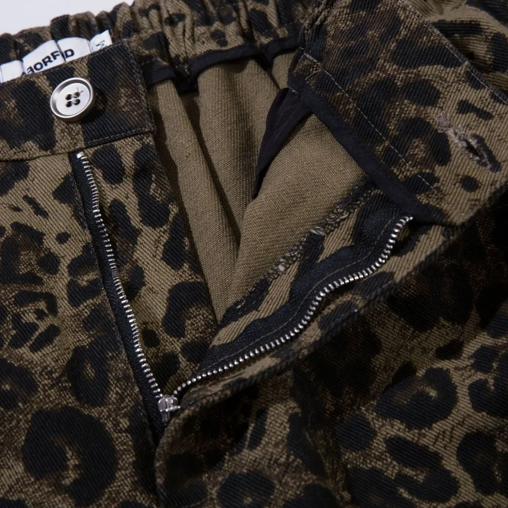 Casual Leopard Cargo Shorts