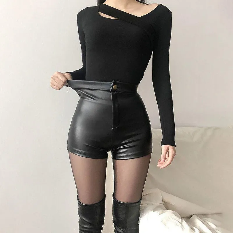 Casual Summer Shorts Women Goth High Waisted Shorts