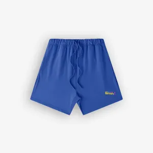 Cerulean Blue Fleece Shorts