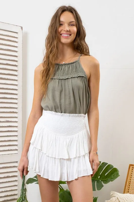 Chic Smocked Tank Top