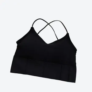 Chic Strappy Cross-Back Crop Tops