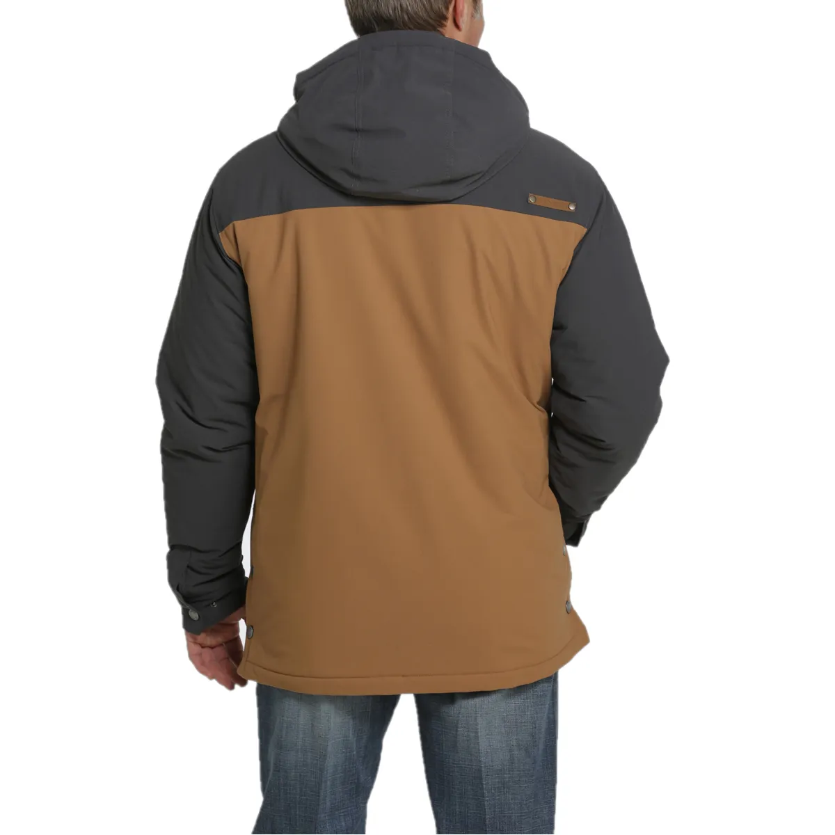 Cinch® Men's Brown Lined Color Block Ski Coat MWJ1574001