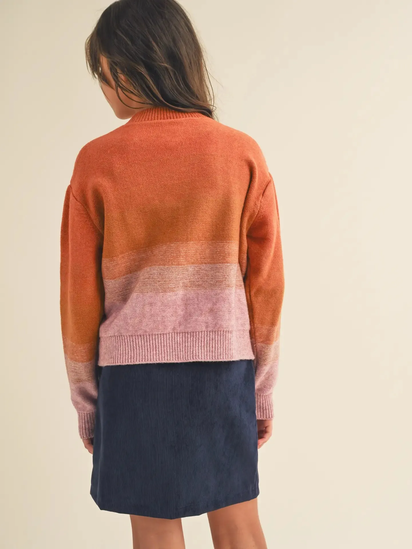 Color Block Pullover Sweater