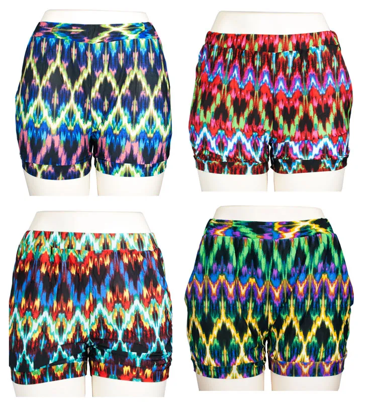 Comfy Casual Printed Pull On Shorts