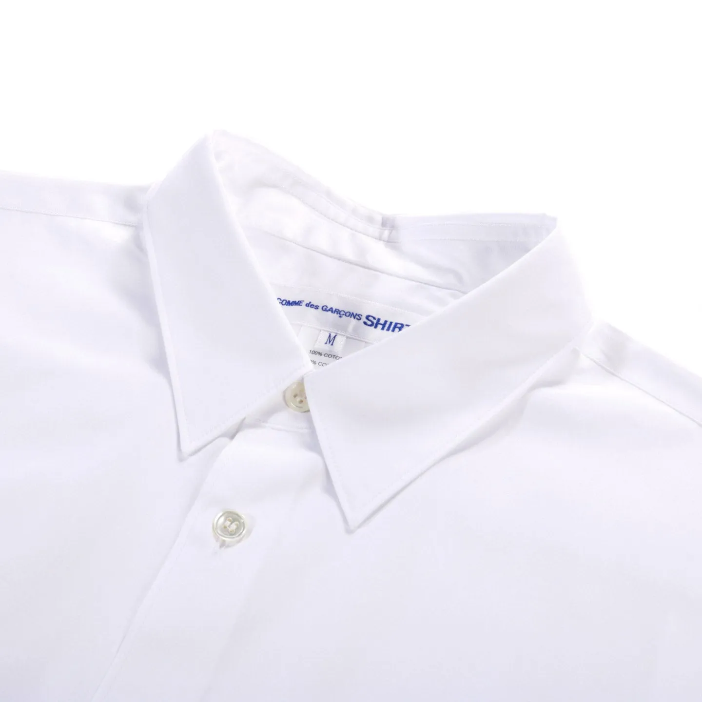 COMME DES GARCONS SHIRT FOREVER B021 NARROW CLASSIC POPLIN WHITE