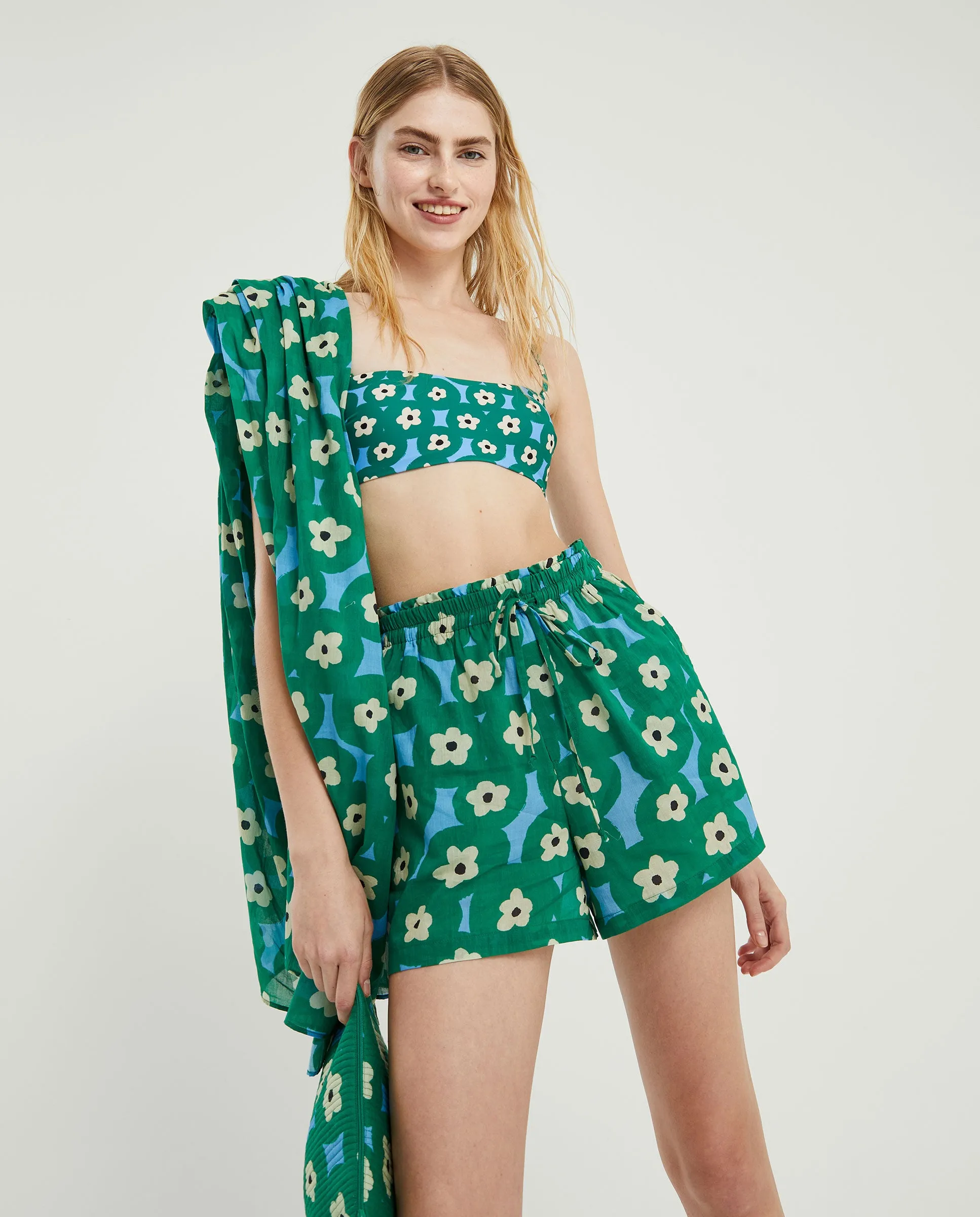 Compania Fantastica Elasticated Waist Floral Shorts