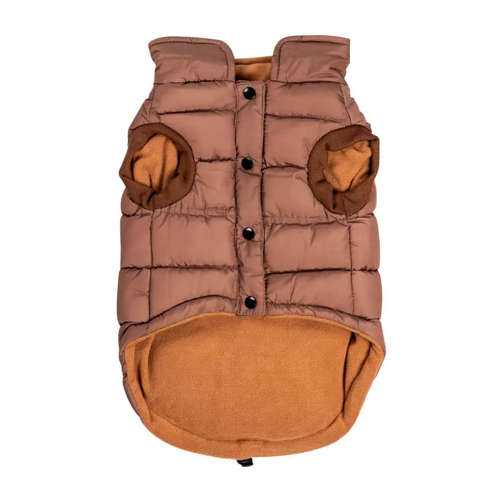 Dog Luxury Showerproof Puffer Jacket in Brown - S / M / L