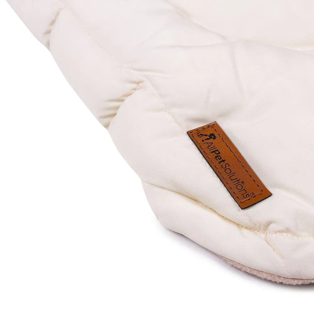 Dog Luxury Showerproof Puffer Jacket in Cream White - S / M / L