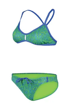 DOLFIN Bellas Female X-Back Bikini - Carnival Green