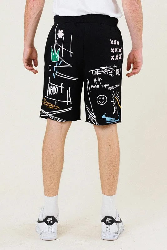 EASY HOUR GRAPHIC TERRY SWEATSHORT