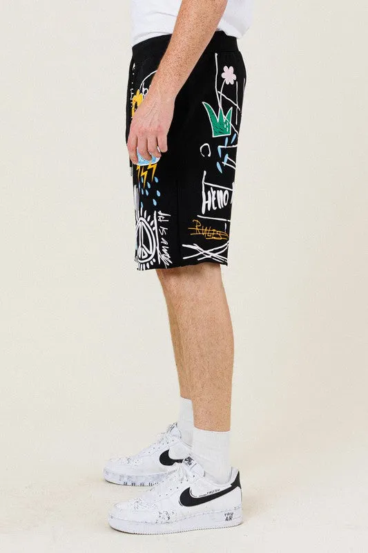 EASY HOUR GRAPHIC TERRY SWEATSHORT