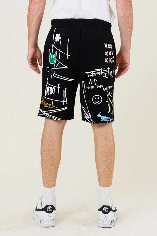 EASY HOUR GRAPHIC TERRY SWEATSHORT