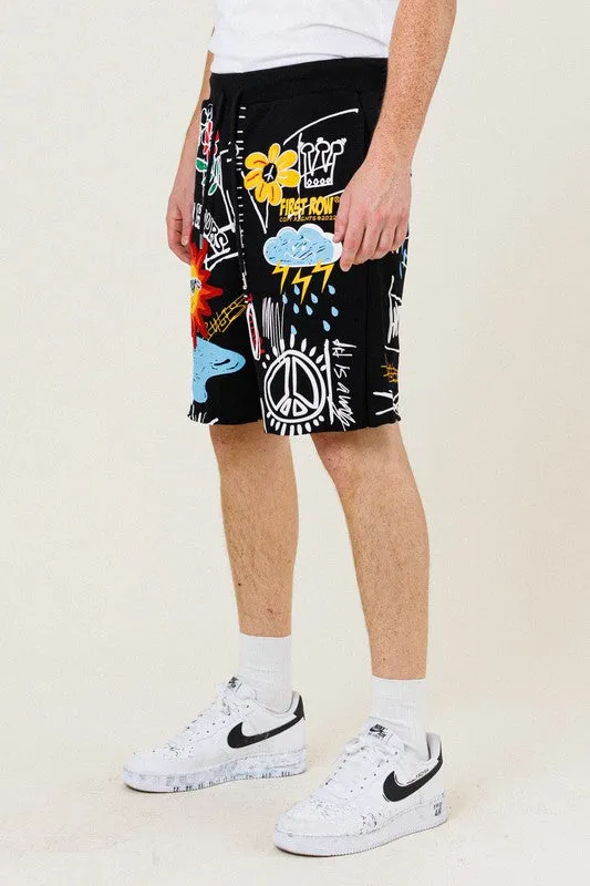 EASY HOUR GRAPHIC TERRY SWEATSHORT