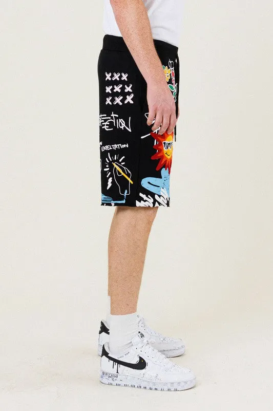 EASY HOUR GRAPHIC TERRY SWEATSHORT