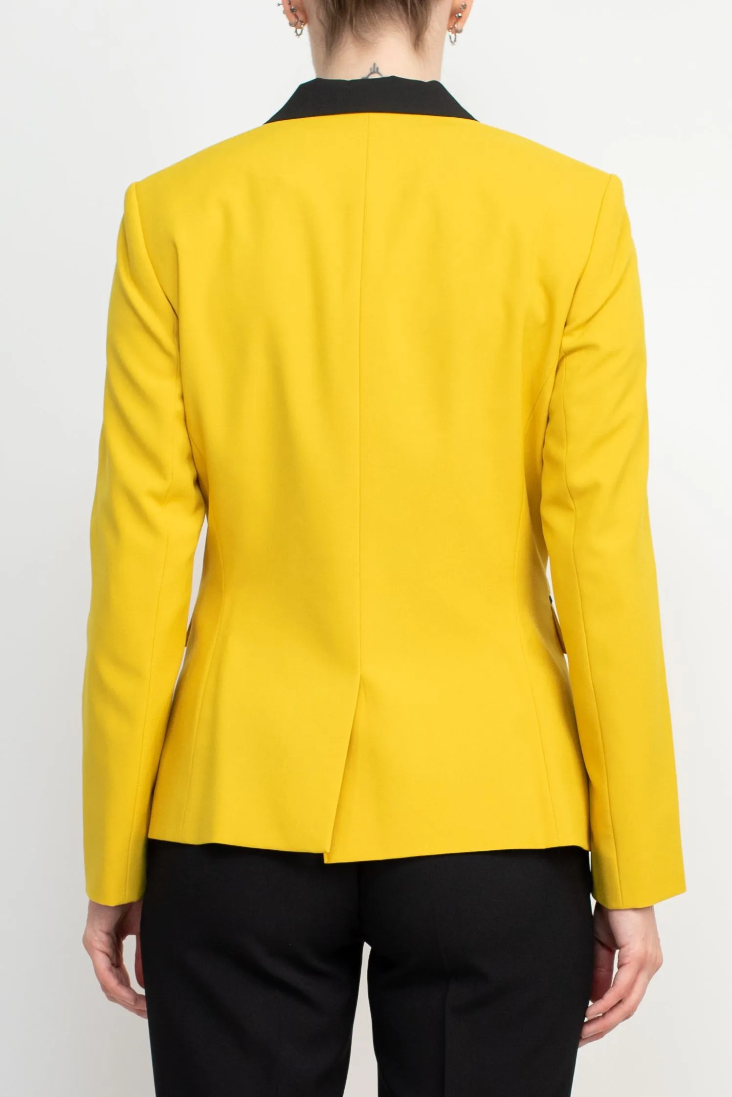 Emily... Notched Collar 2 Button Long Sleeve Flap Pockets Two Piece Set