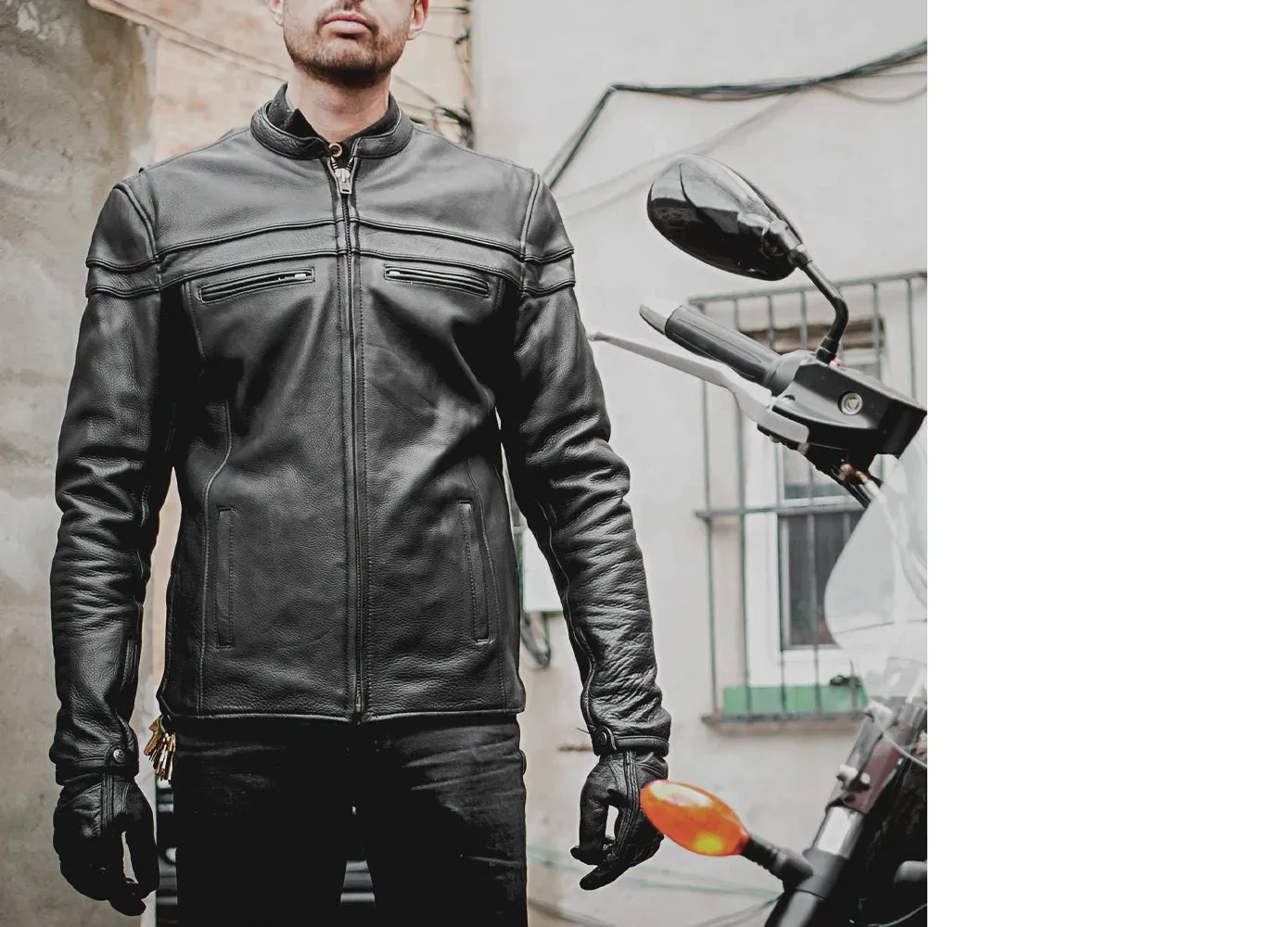 FIM262NTCZ | Maverick - Men's Motorcycle Leather Jacket