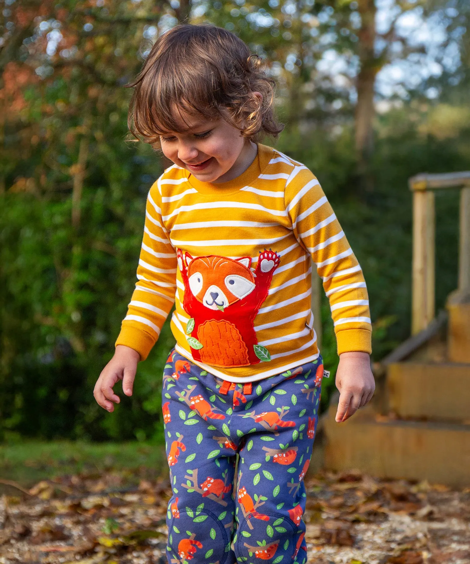 Frugi Snuggle Crawlers - Red Panda Pals