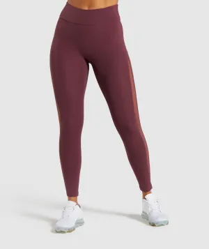 Gymshark Form Leggings - Berry Red