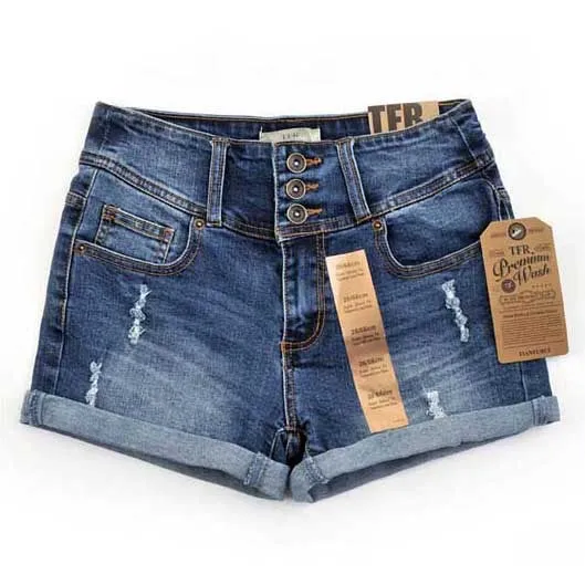 High Waist Casual Denim Shorts