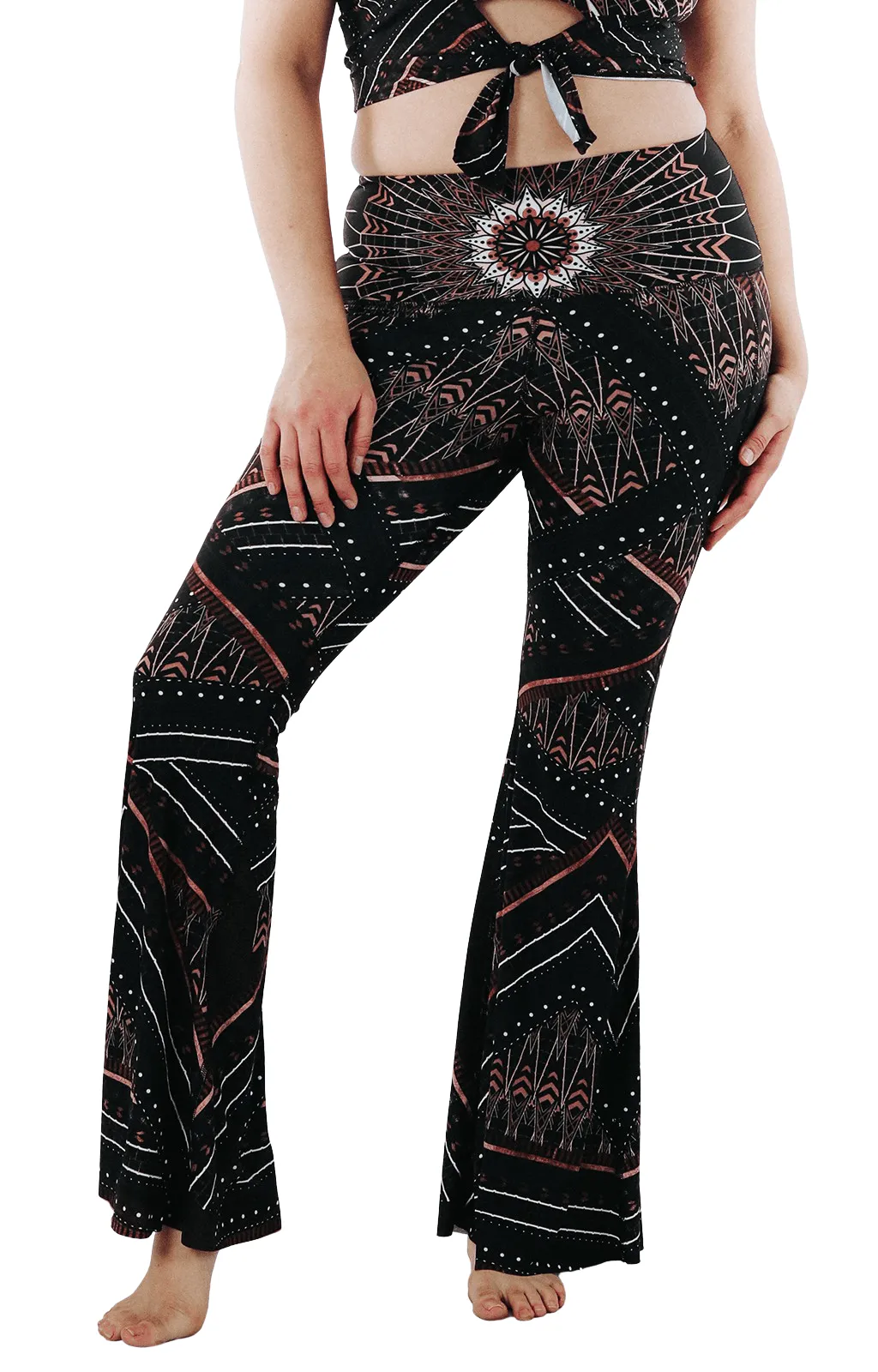 Humble Warrior Printed Bell Bottoms