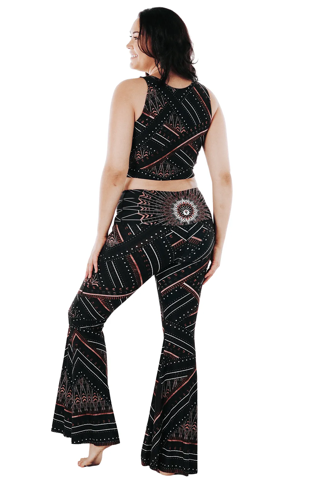 Humble Warrior Printed Bell Bottoms