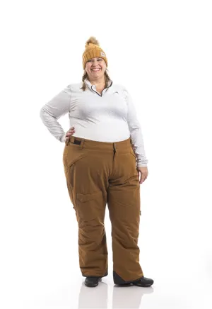 Insulated Plus Size Rider Pants | Gold