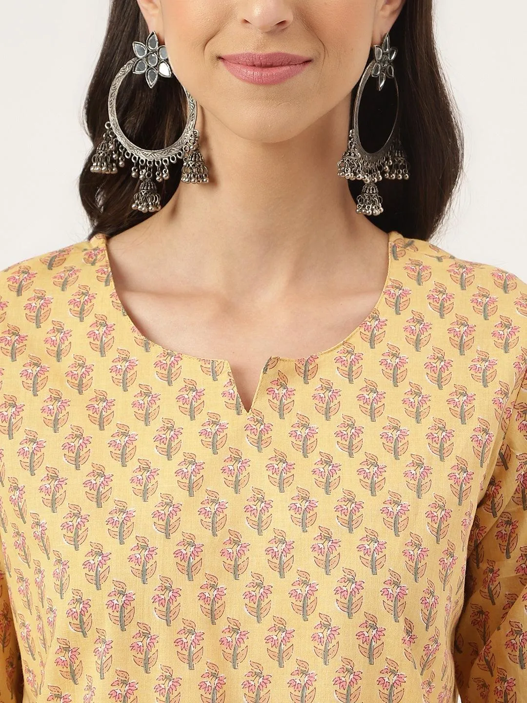 Jashvi mustard Printed Loungewear/Nightwear