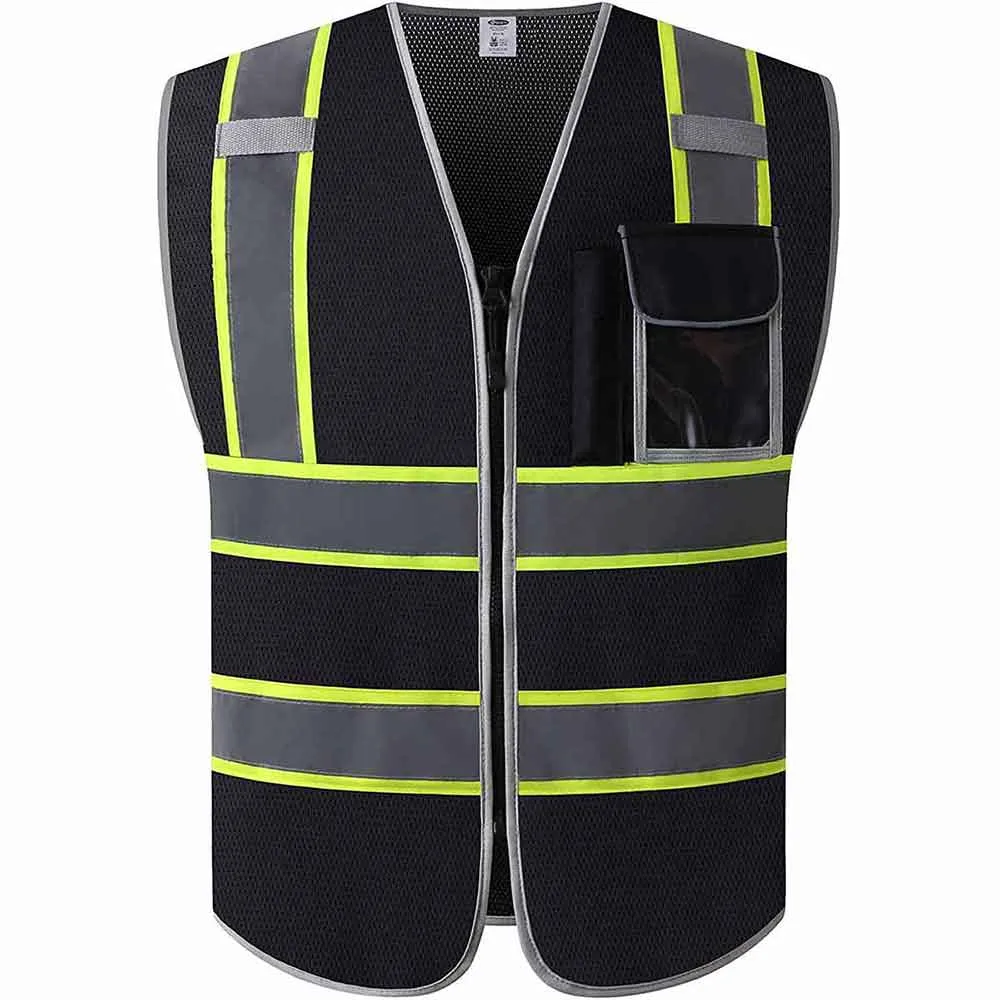 JKSafety 3 Pockets Mesh Two-Tone Hi-Vis Reflective Safety Vest (JK099)