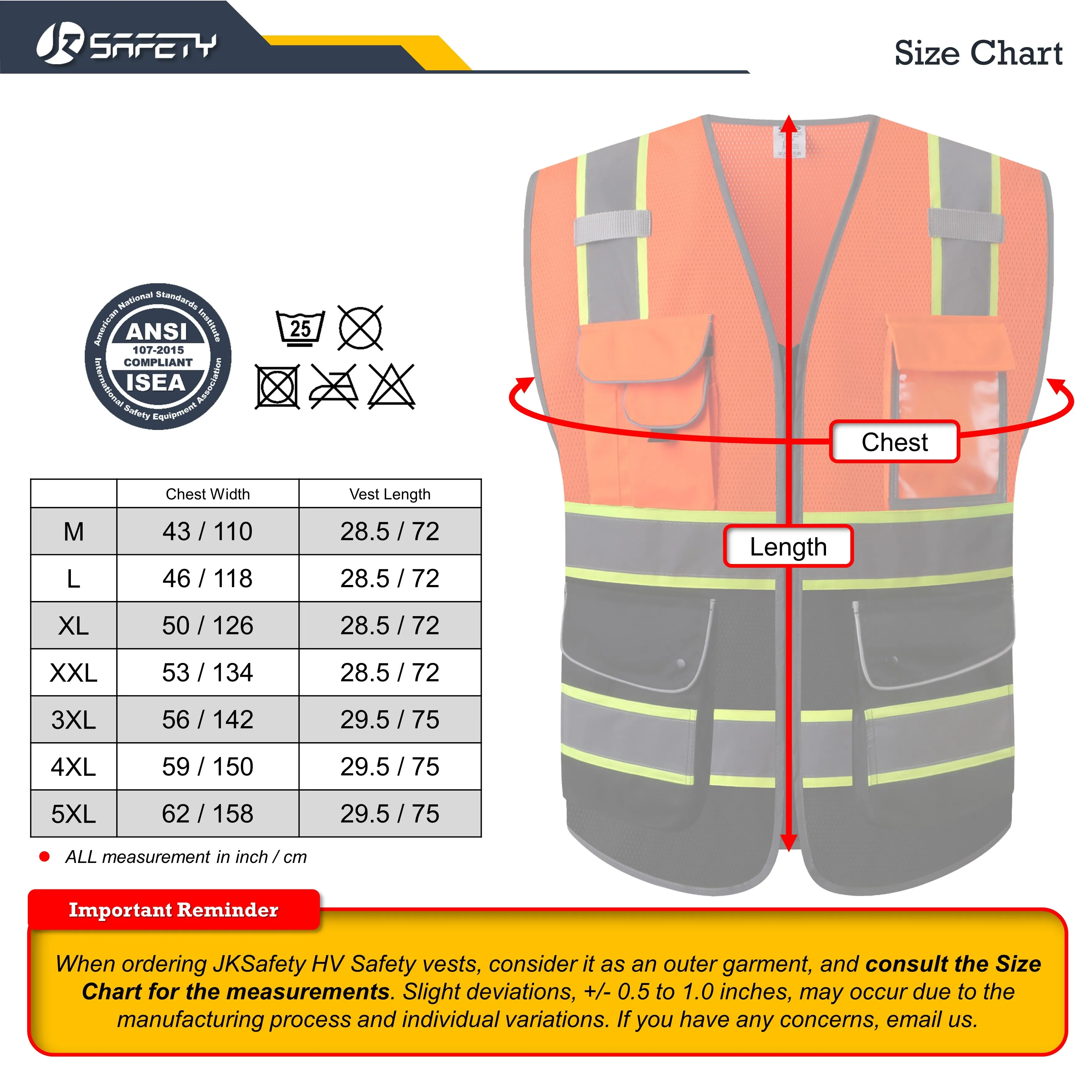 JKSafety 9 Pockets Mesh Two-Tone Hi-Vis Reflective Safety Vest, Black Bottom (JK100)