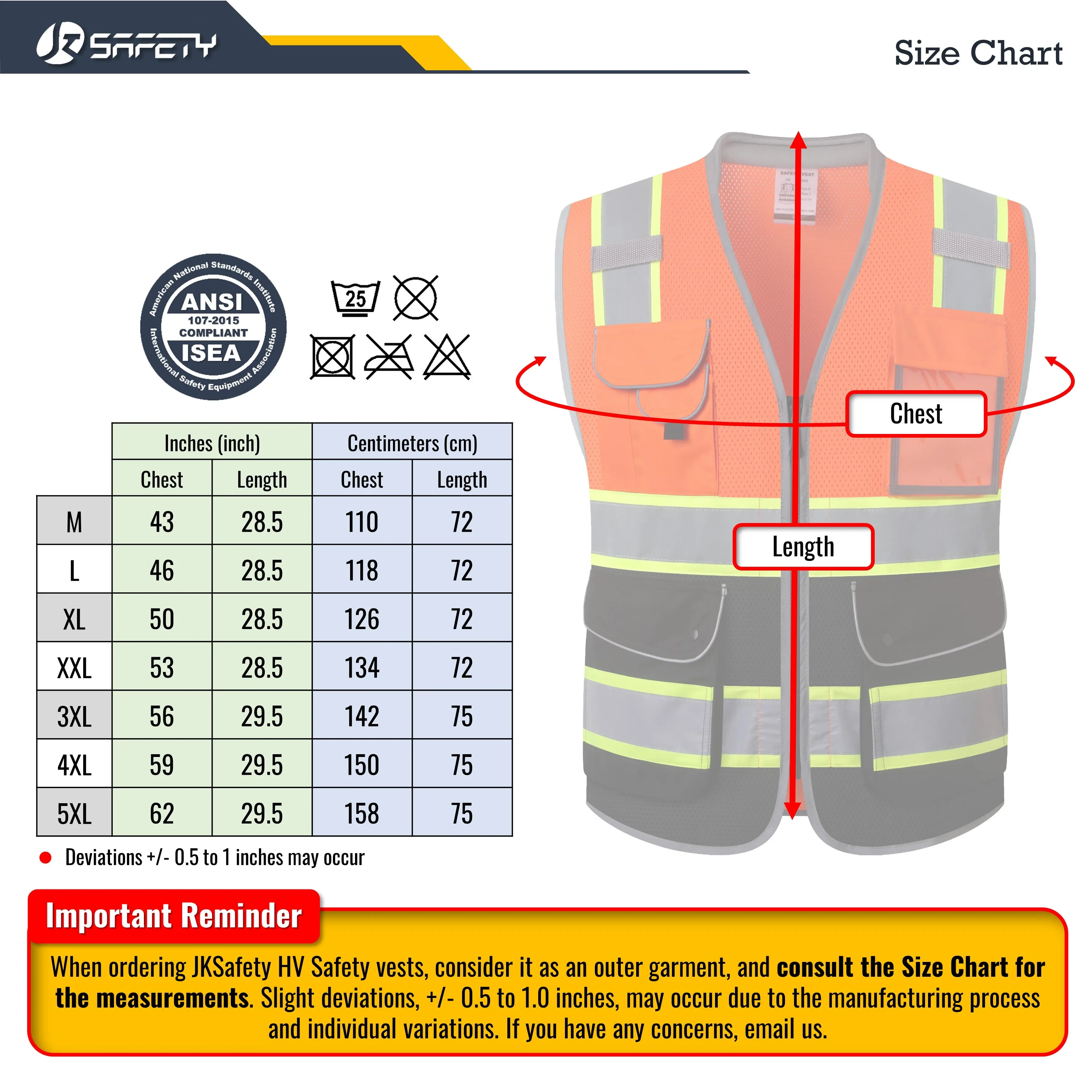 JKSafety 9 Pockets Mesh Two-Tone Hi-Vis Reflective Safety Vest, Cushion Collar, Black Bottom (JK101)