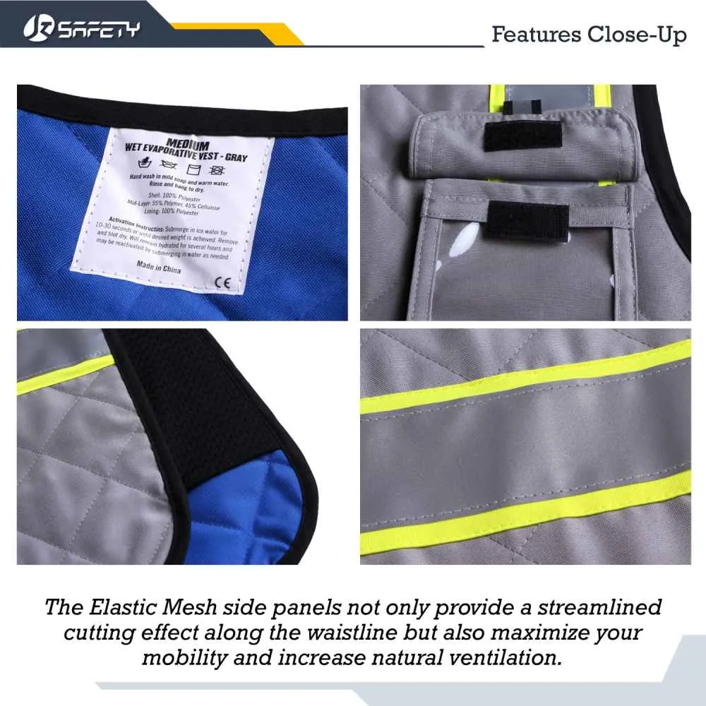 JKSafety Evaporative Cooling Hi-Vis Reflective Safety Vest (JKC129)