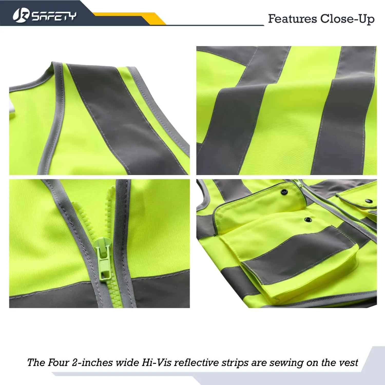 JKSafety Hi-Vis Reflective Safety Vest for Children (KID-Medium)