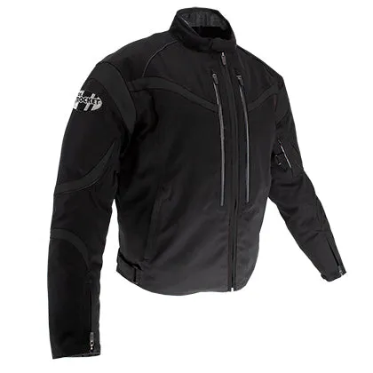 Joe Rocket Crossfire Mens Textile Jacket Black/Black Tall