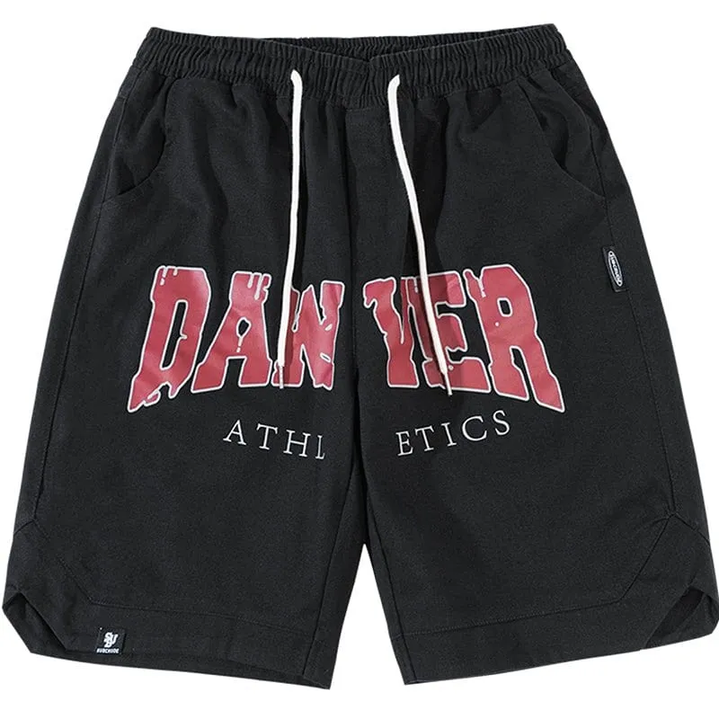 Lemandik Athletic Shorts Letter Print