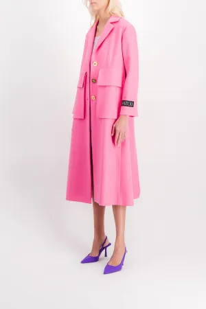 Long virgin wool coat