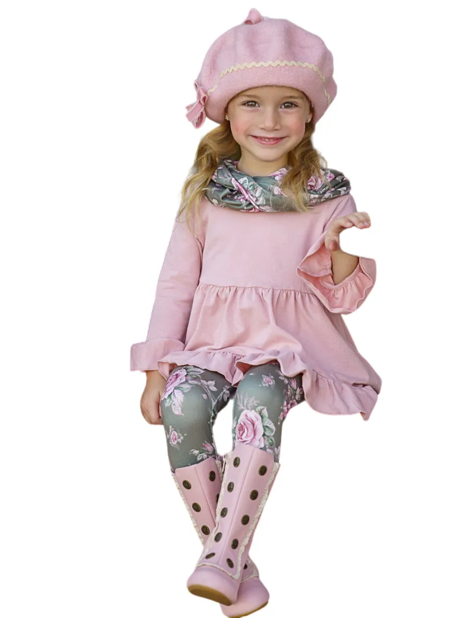 Love You Bunches Tunic, Scarf And Legging Set