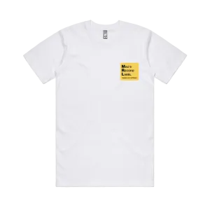 Mac's Record Label / White T-shirt