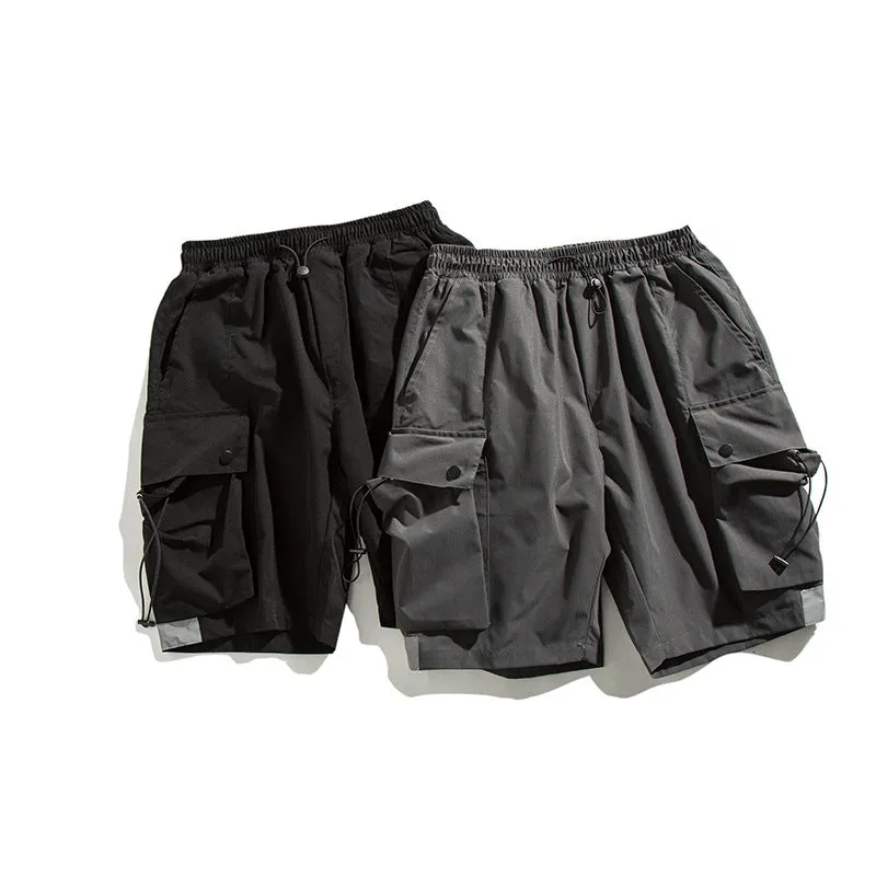 Men Shorts Summer Men's Solid Color Shorts Casual Straight Pants