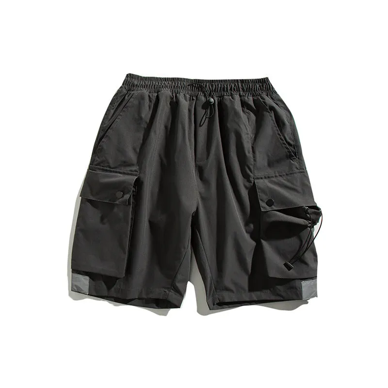 Men Shorts Summer Men's Solid Color Shorts Casual Straight Pants