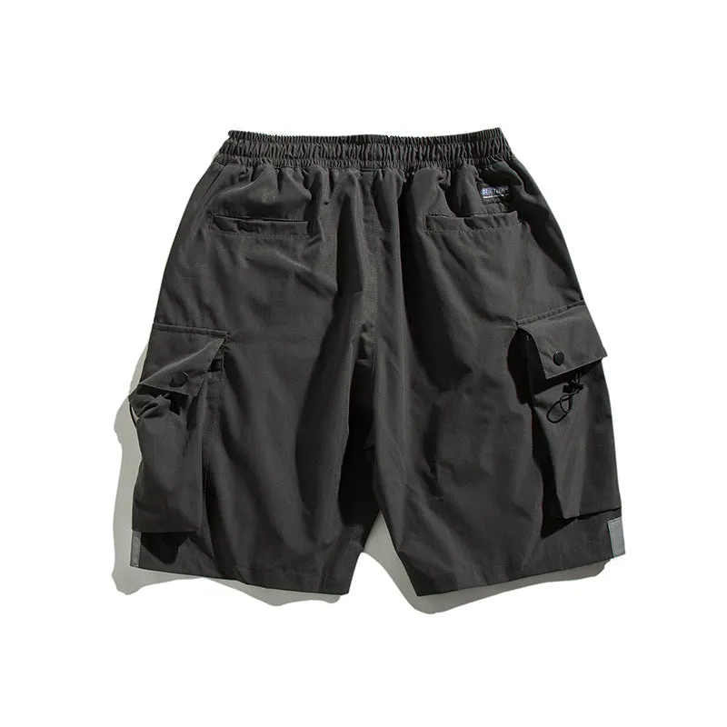 Men Shorts Summer Men's Solid Color Shorts Casual Straight Pants