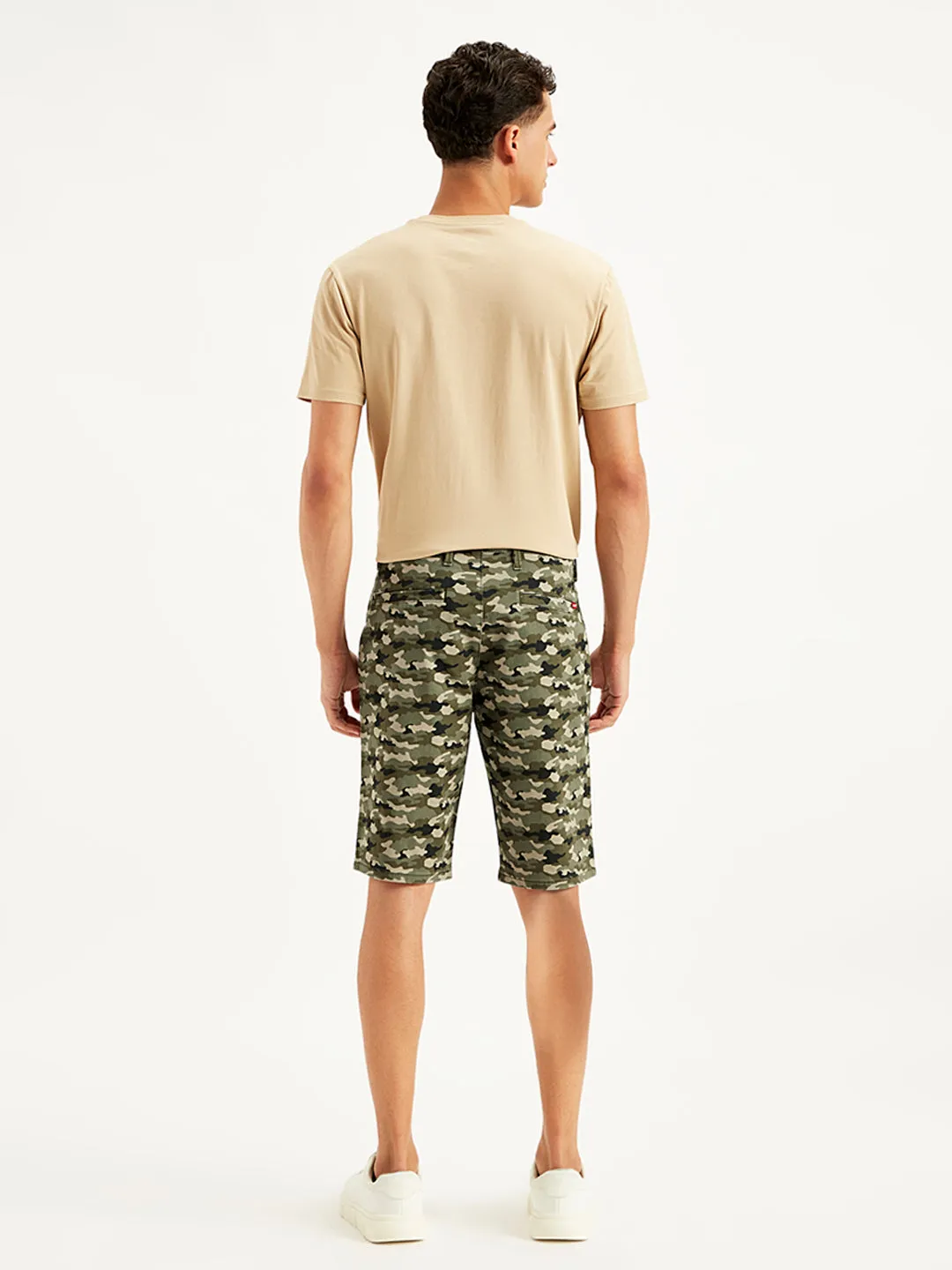 Men's Olive Tapered Chino Shorts